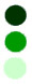 green circles